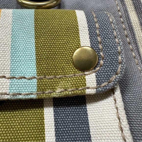 Fossil Striped Canvas Tote Bag - Picture 3 of 16